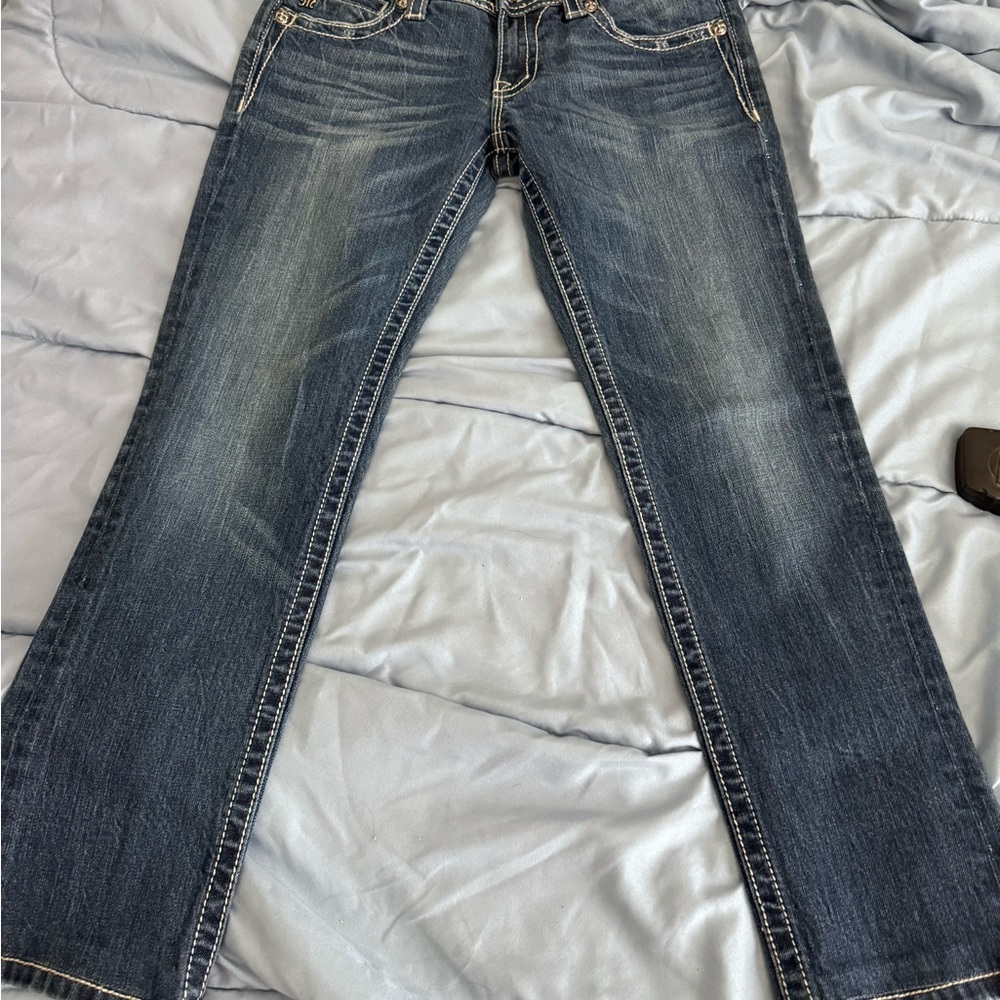 Miss Me Blue Skinny Jeans